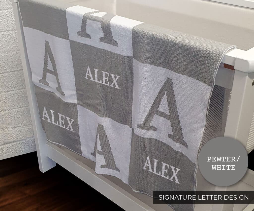 Signature Letter Blanket