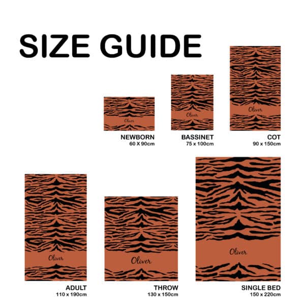 Tiger Name Blanket Tiger Name Blanket