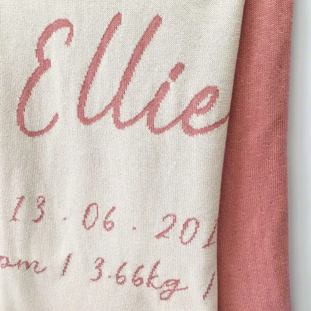 Birth Details Blanket