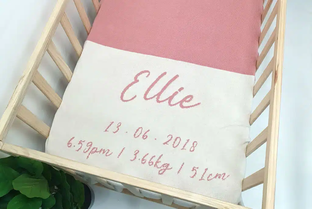 Birth Details Blanket
