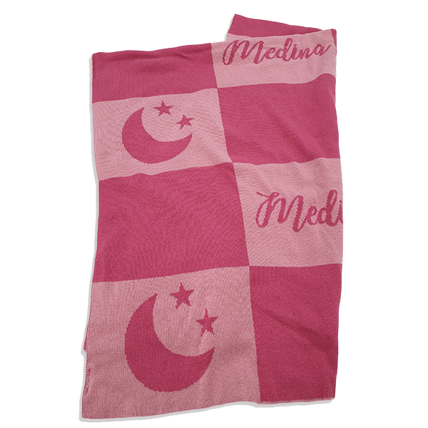Medina Cot Blanket – Magenta/Rose