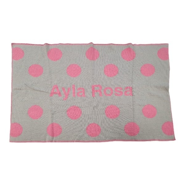 Ayla Newborn Blanket – Rose/Pewter