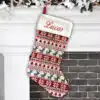Mixed Pattern Personalised Christmas Stocking