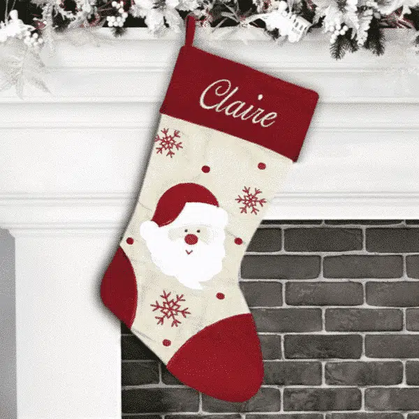 Red Santa Christmas Stocking Red Santa Christmas Stocking