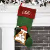 Dog personalised Christmas Stocking