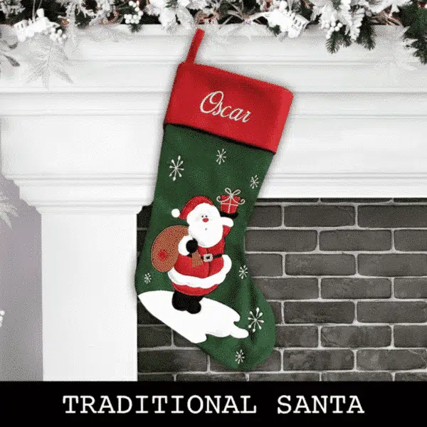 Traditional Santa Christmas Stocking Traditional Santa Christmas Stocking