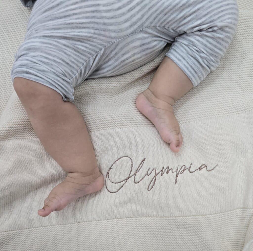 Cream Baby Blanket