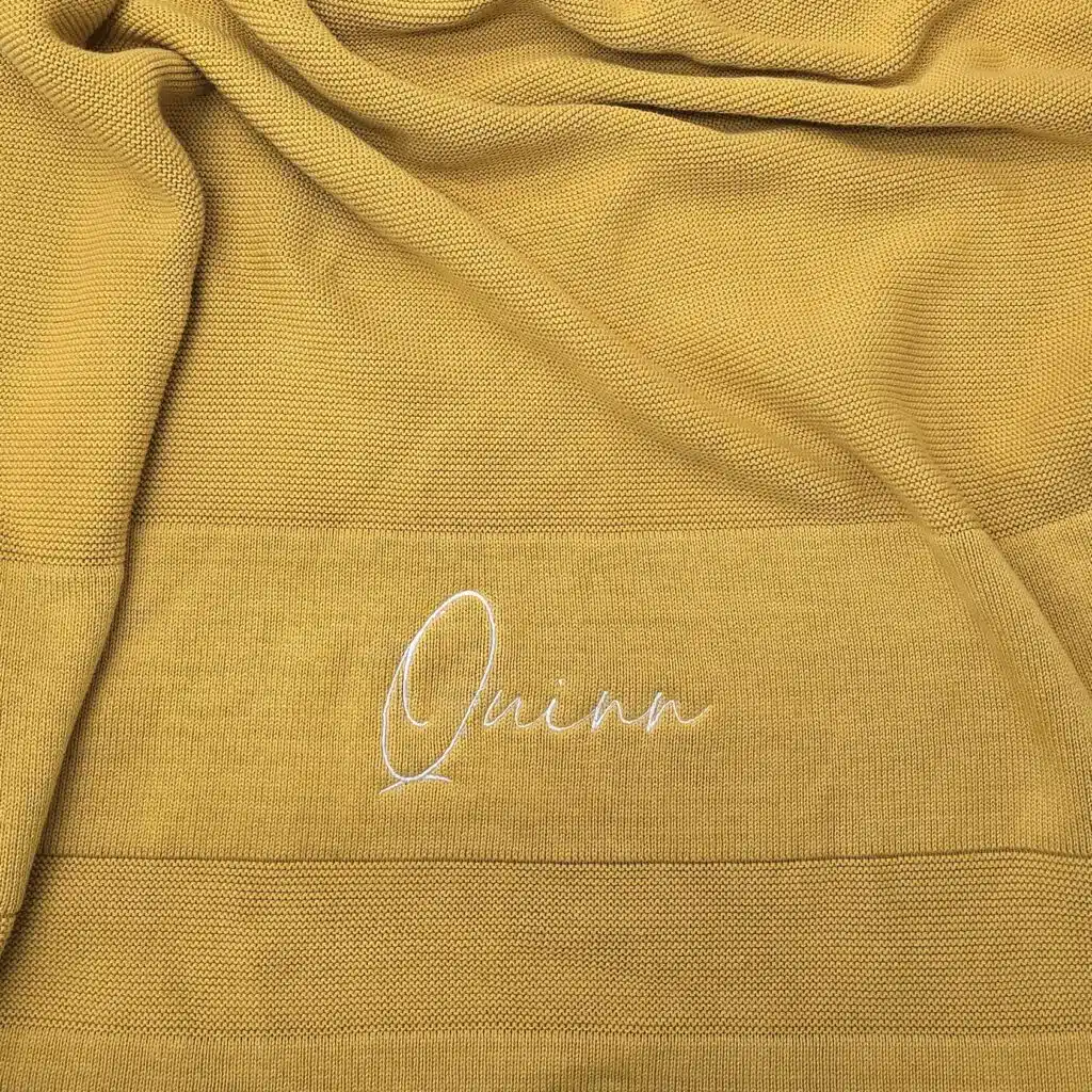 Mustard Baby Blanket