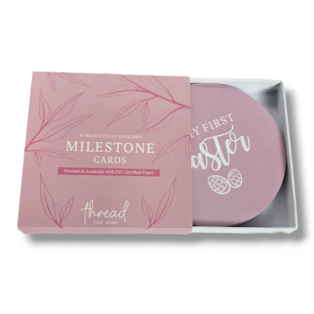 Pink Milestone Cards