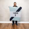 Custom Diagonal Band Jersey Blanket