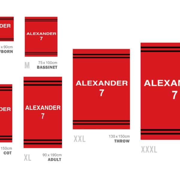 Custom Sports Jersey Blanket Custom Sports Jersey Blanket