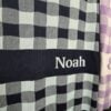 Custom Gingham Blanket dark blue blanket