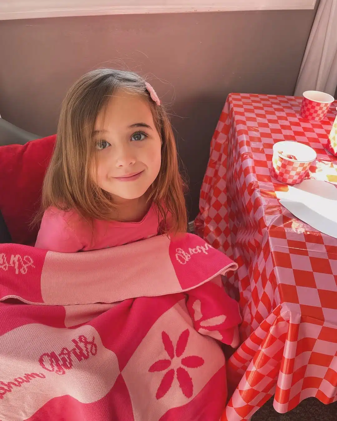 Custom Signature Gingham Blanket