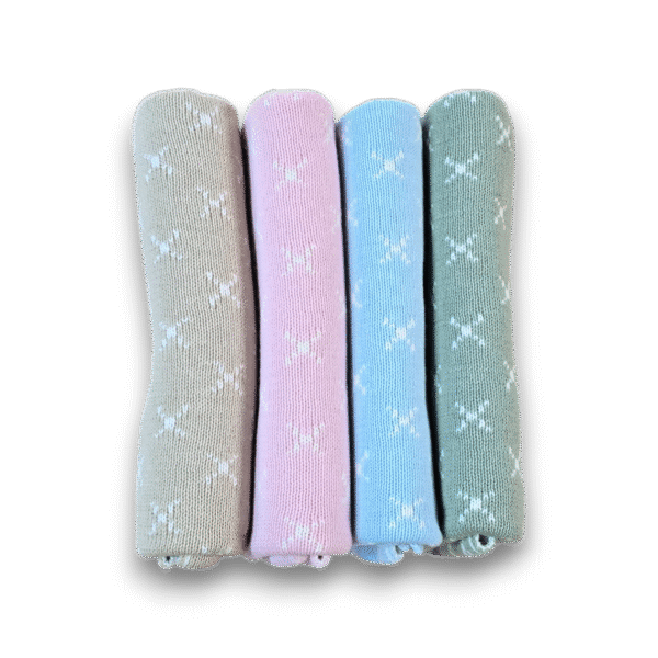 Preemie Blanket - Baby Pink Crosses