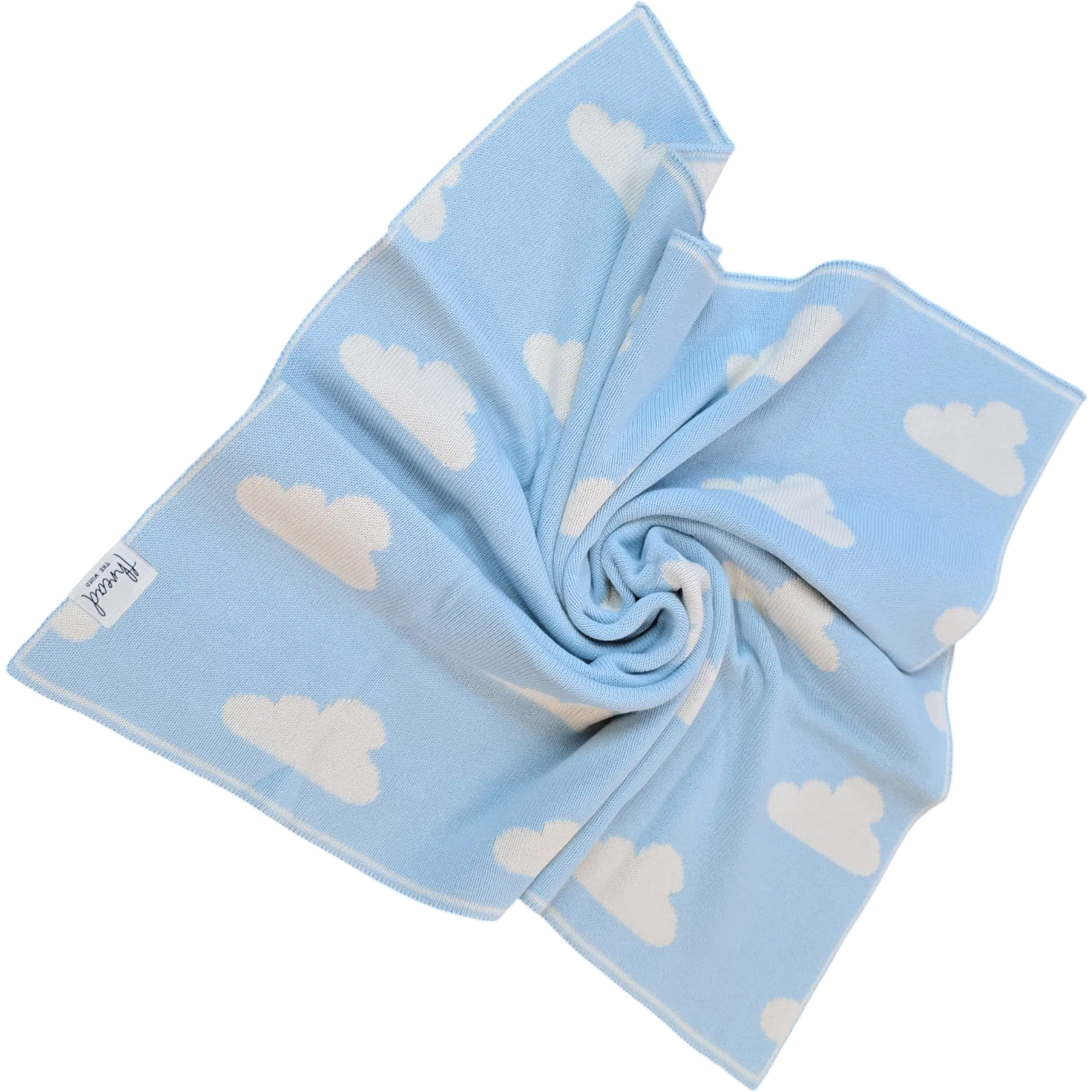 Premmie Blanket – Baby Blue Cloud