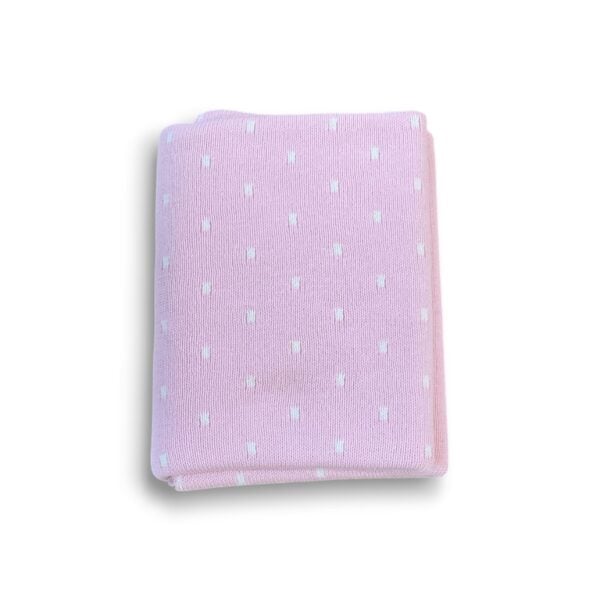 Preemie Blanket - Baby Pink Spots