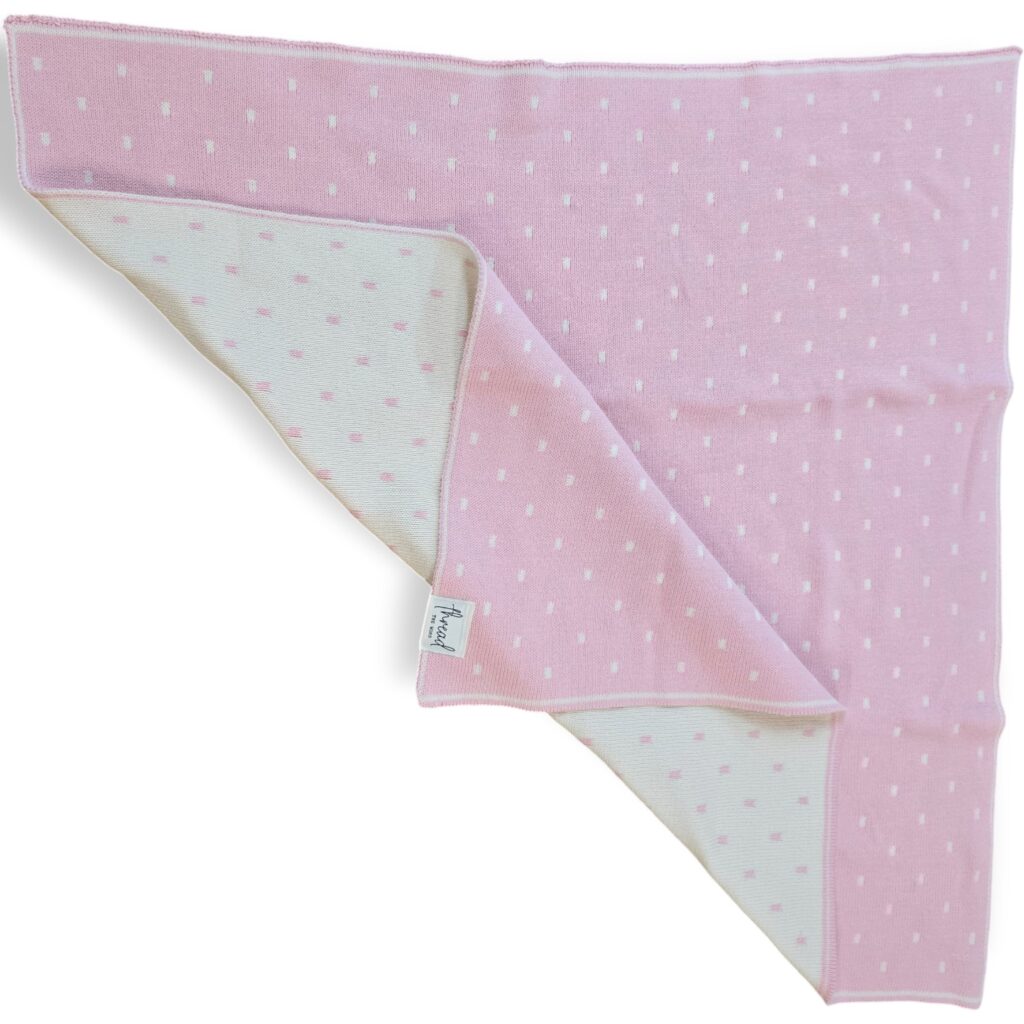 Premmie Blanket - Baby Pink Spots