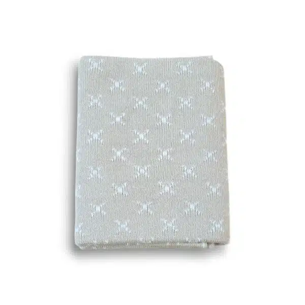 Preemie Blanket Oat and cream colour, x design