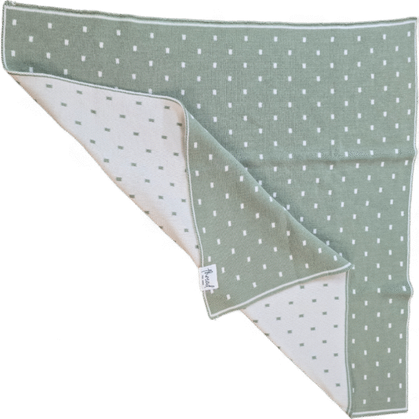 Preemie Blanket - Sage Spots