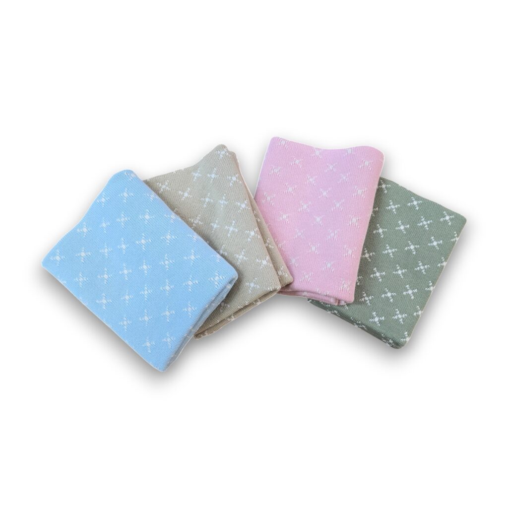 Premmie Blanket - Baby Blue Crosses