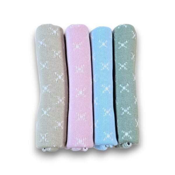 Preemie Blanket - Baby Blue Crosses