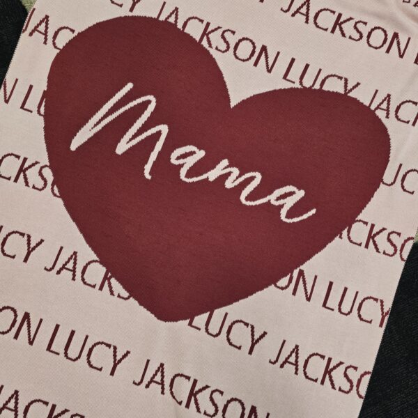 Custom Tiled Heart Blanket