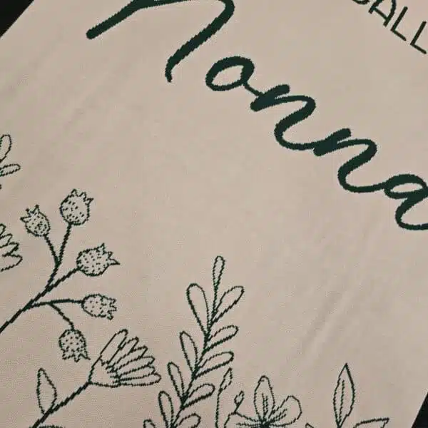 Custom Floral Blanket