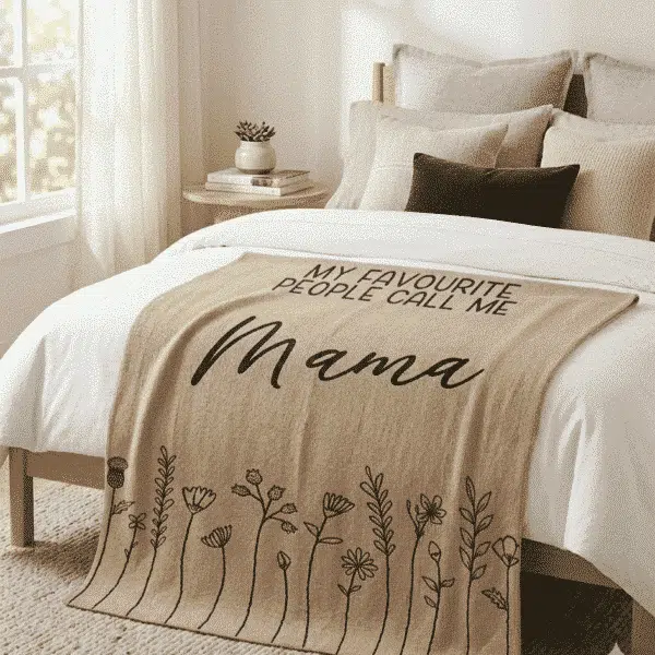 Custom Floral Blanket