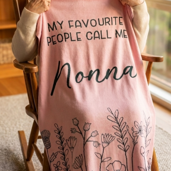 Custom Floral Blanket