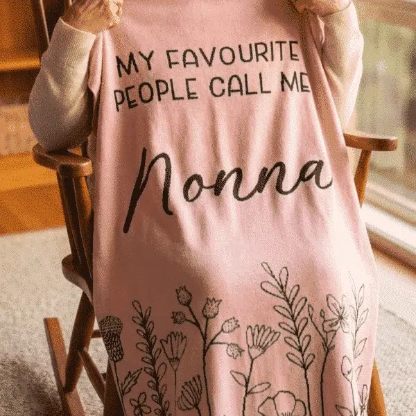 Custom Floral Blanket