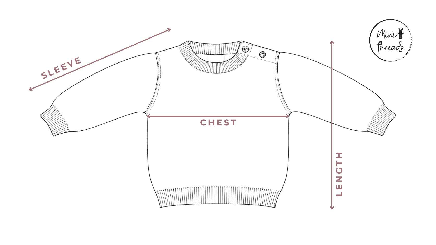 Plain Knit Jumper Size Guide