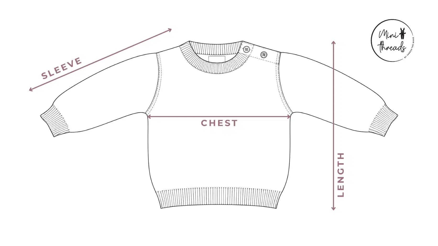 Plain Knit Jumper Size Guide