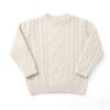 The Cable Knit Jumper Eggshell Mini Threads