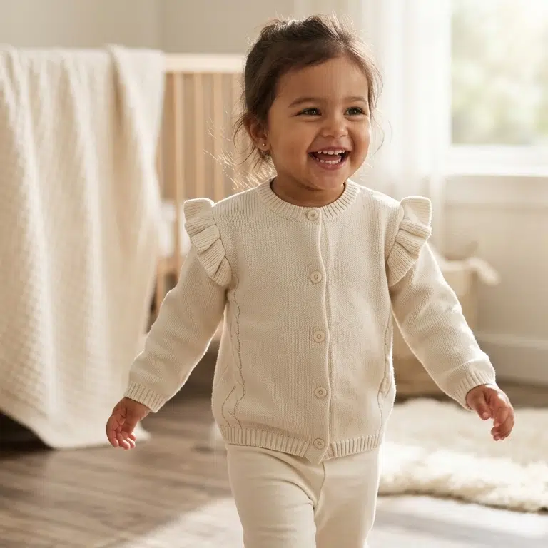The Cable Frill Knit Cardigan