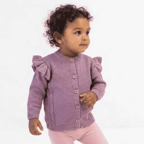 The Cable Frill Knit Cardigan The Cable Frill Knit Cardigan