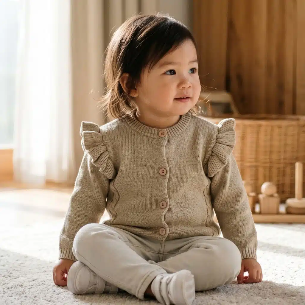The Cable Frill Knit Cardigan