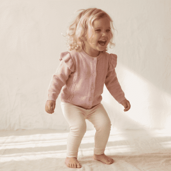 The Cable Frill Knit Cardigan The Cable Frill Knit Cardigan