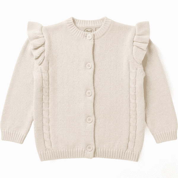 The Cable Frill Knit Cardigan The Cable Frill Knit Cardigan