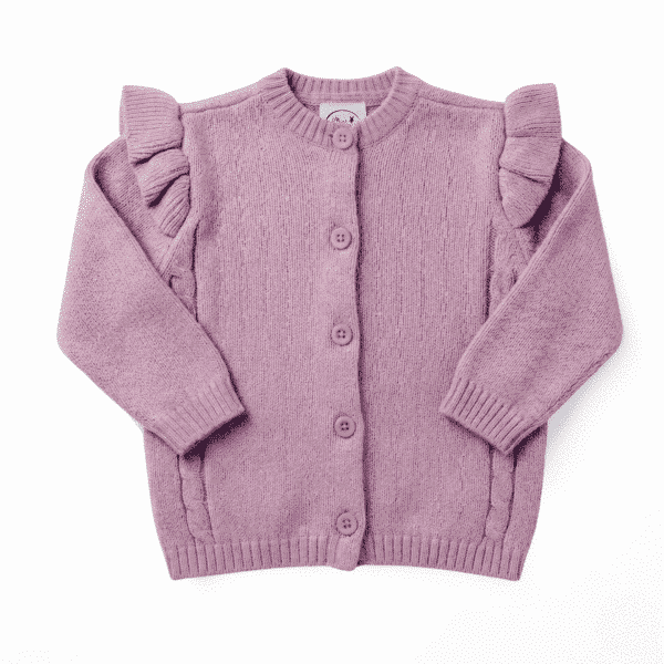 The Cable Frill Knit Cardigan The Cable Frill Knit Cardigan
