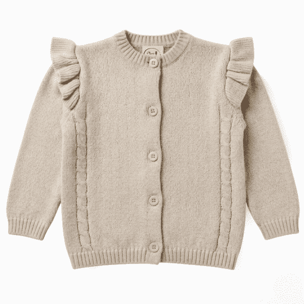 The Cable Frill Knit Cardigan The Cable Frill Knit Cardigan