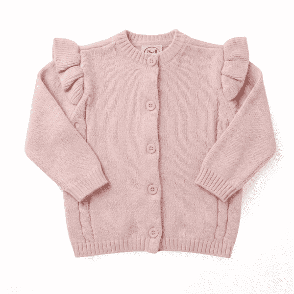 The Cable Frill Knit Cardigan The Cable Frill Knit Cardigan