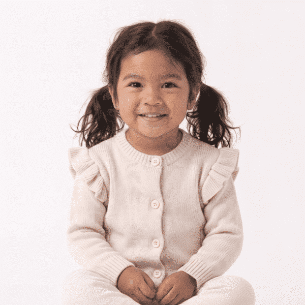 The Cable Frill Knit Cardigan The Cable Frill Knit Cardigan