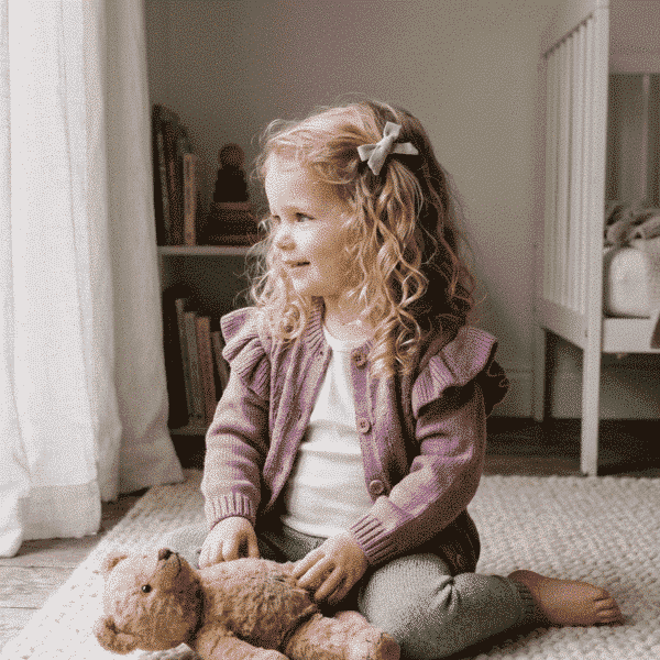 The Cable Frill Knit Cardigan The Cable Frill Knit Cardigan