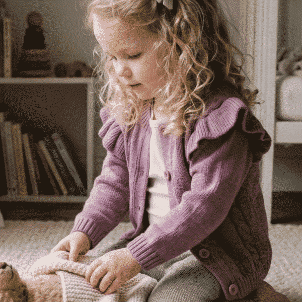 The Cable Frill Knit Cardigan The Cable Frill Knit Cardigan