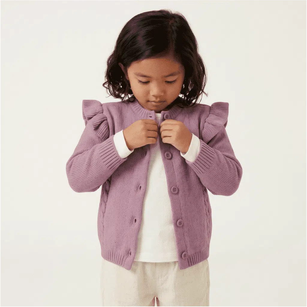 The Cable Frill Knit Cardigan
