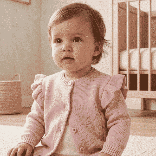 The Cable Frill Knit Cardigan The Cable Frill Knit Cardigan
