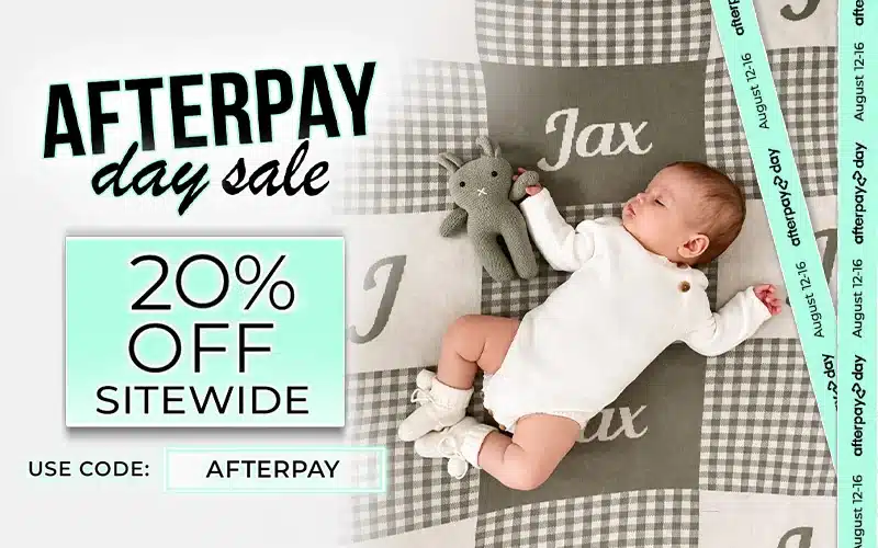 Afterpay Day Sale, 20% off sitewide, 12 to 16 August 2026, use code AFTERPAY